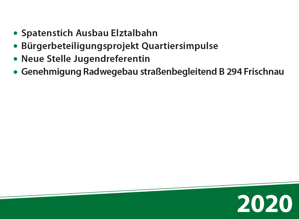 Elzach: das wurde 2020 erreicht